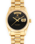 Rolex - Rolex Yellow Gold Day-Date Onyx Dial Watch Ref. 18038 - The Keystone Watches