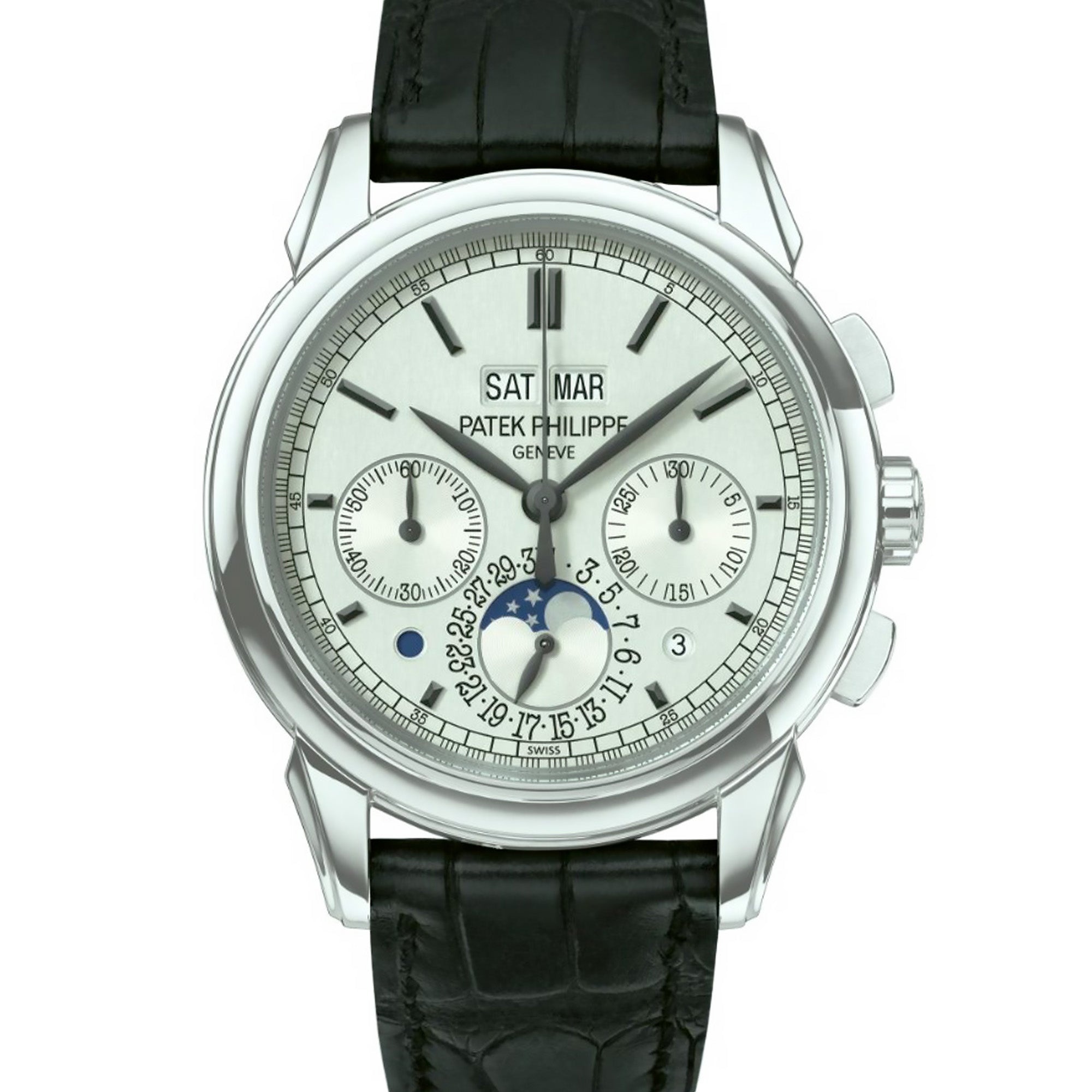 Patek Philippe - Patek Philippe White Gold Perpetual Calendar Chronograph Watch Ref. 5270, in Unworn Condition - The Keystone Watches