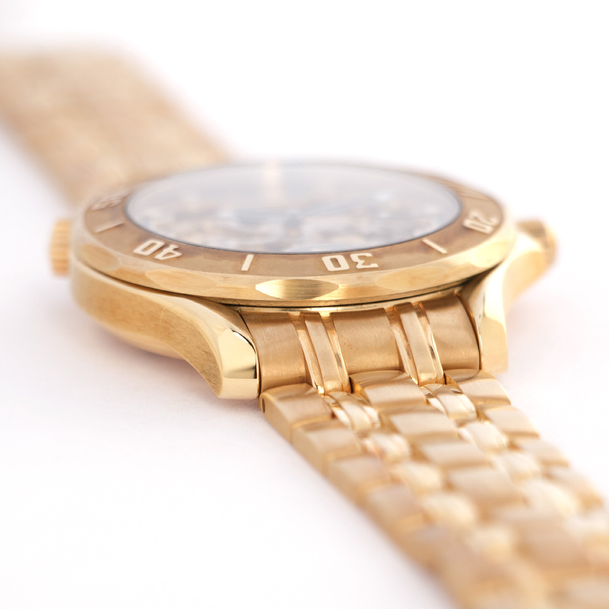 Omega - Omega Yellow Gold Seamaster Skeleton 50th Anniversary Watch - The Keystone Watches