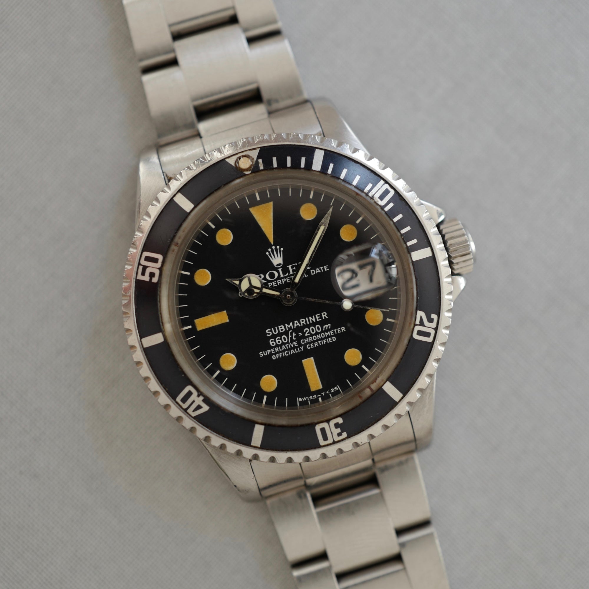 Rolex - Rolex Steel Submariner Watch Ref. 1680, with Original Pumpkin Patina - The Keystone Watches