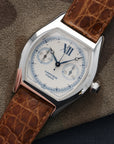 Cartier - Cartier White Gold Tortue Monopoussoir Chronograph Watch Ref. 2396 - The Keystone Watches