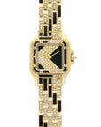Cartier - Cartier Yellow Gold Panthere Enamel Diamond Watch - The Keystone Watches