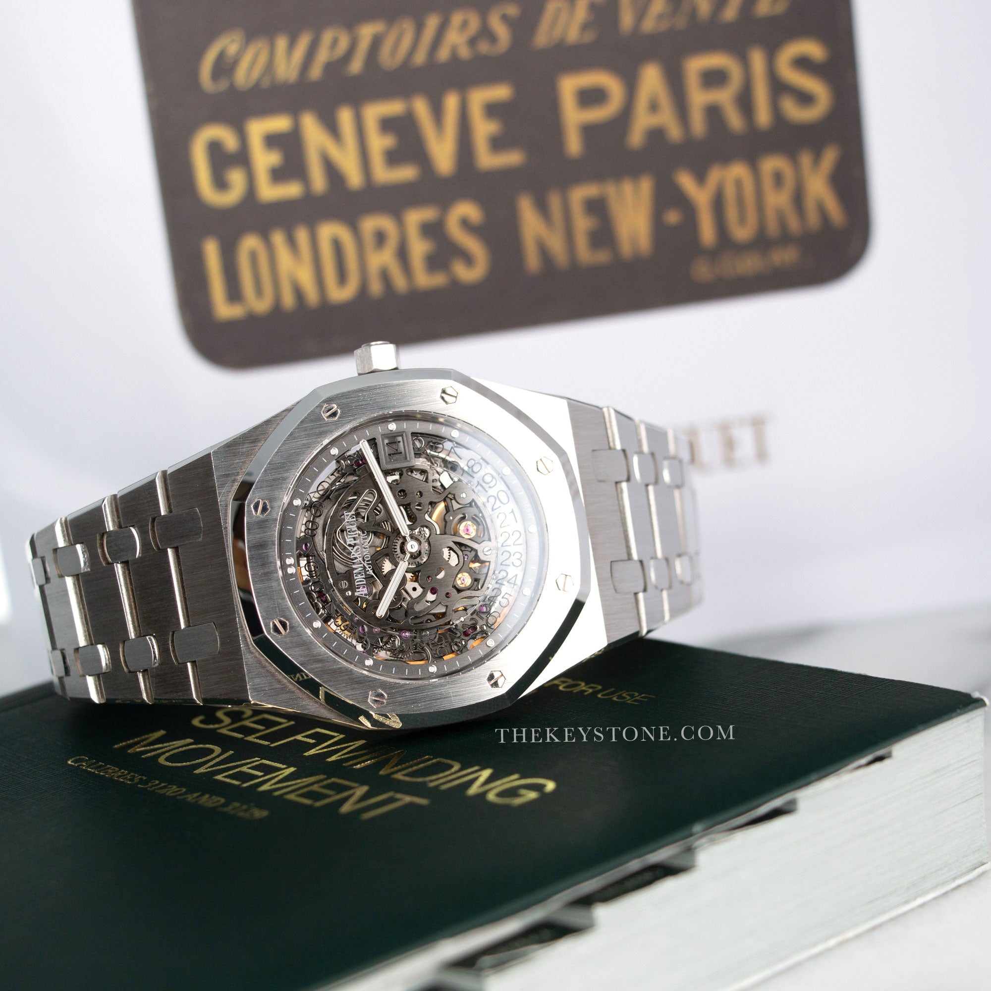 Audemars Piguet - Audemars Piguet Royal Oak Platinum Skeletonized Watch, Ref. 15203 - The Keystone Watches