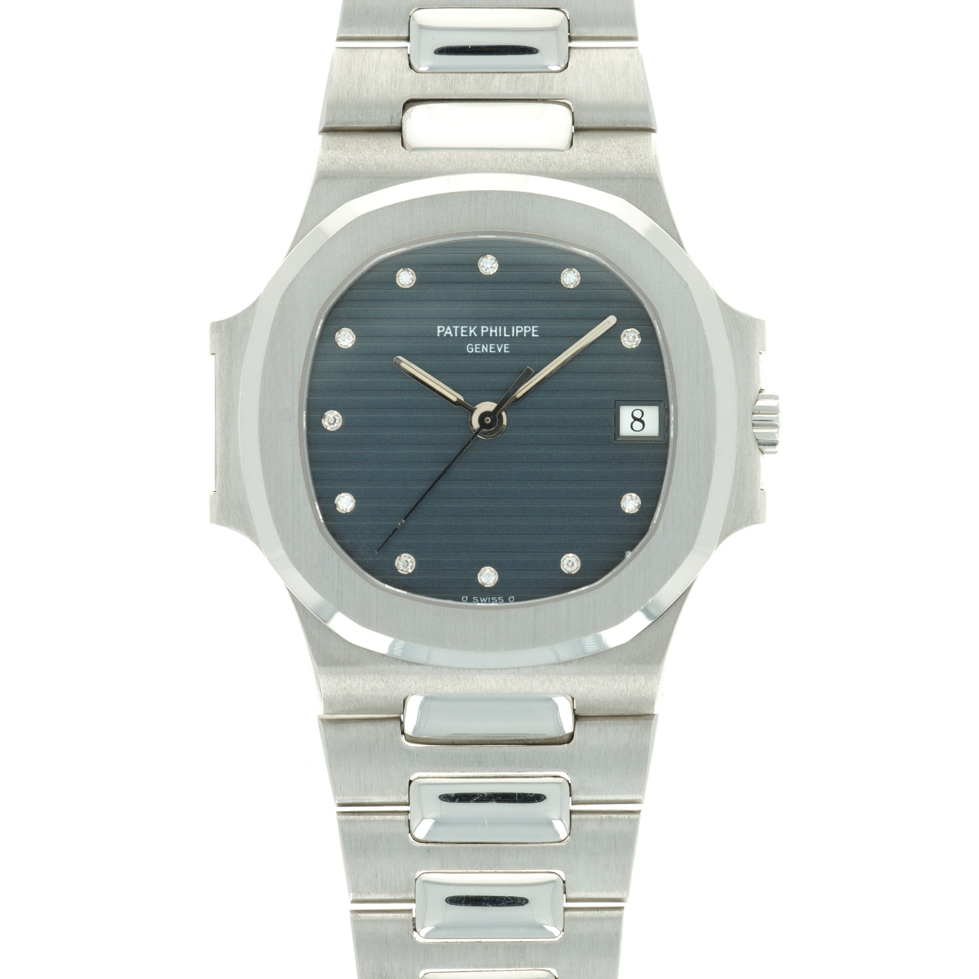 Patek Philippe - Patek Philippe Platinum Nautilus Watch Ref. 3800 with Original Warranty - The Keystone Watches