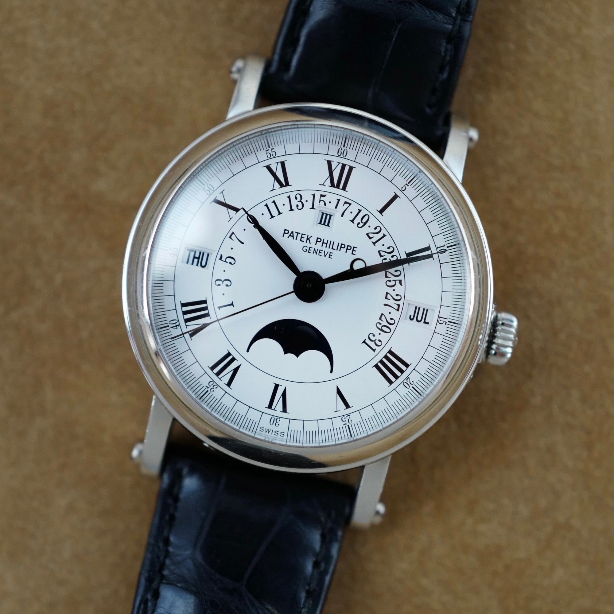 Patek Philippe - Patek Philippe Platinum Perpetual Calendar Retrograde Ref. 5059P (New Arrival) - The Keystone Watches