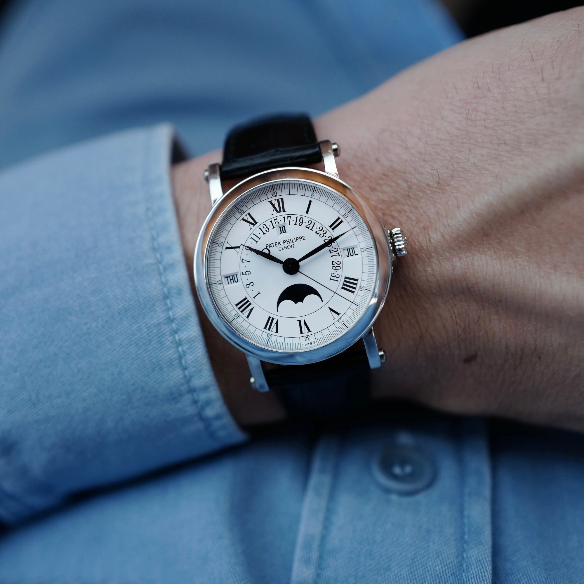 Patek Philippe - Patek Philippe Platinum Perpetual Calendar Retrograde Ref. 5059P (New Arrival) - The Keystone Watches