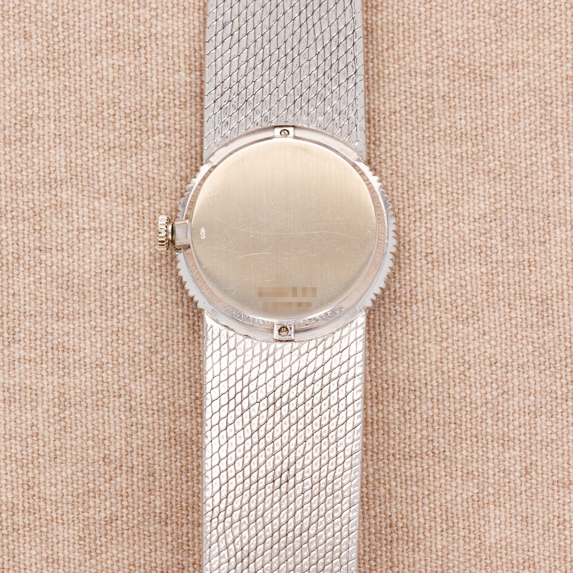 Piaget Ladies White Gold Lapis Diamond Bracelet Watch