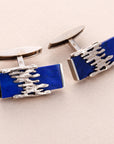 Patek Philippe - Patek Philippe White Gold Lapis Cufflinks, Gilbert Albert (Objet) - The Keystone Watches