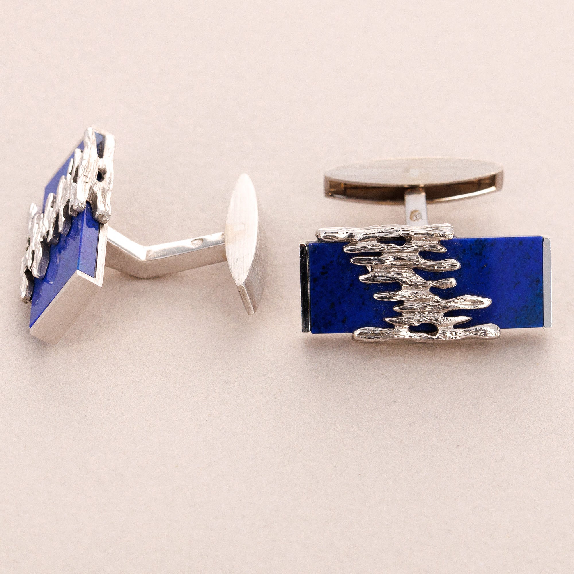 Patek Philippe White Gold Lapis Cufflinks, Gilbert Albert (Objet)