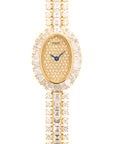 Piaget - Piaget Yellow Gold Baguette Bezel with Pave Dial and Diamonds Bracelet - The Keystone Watches