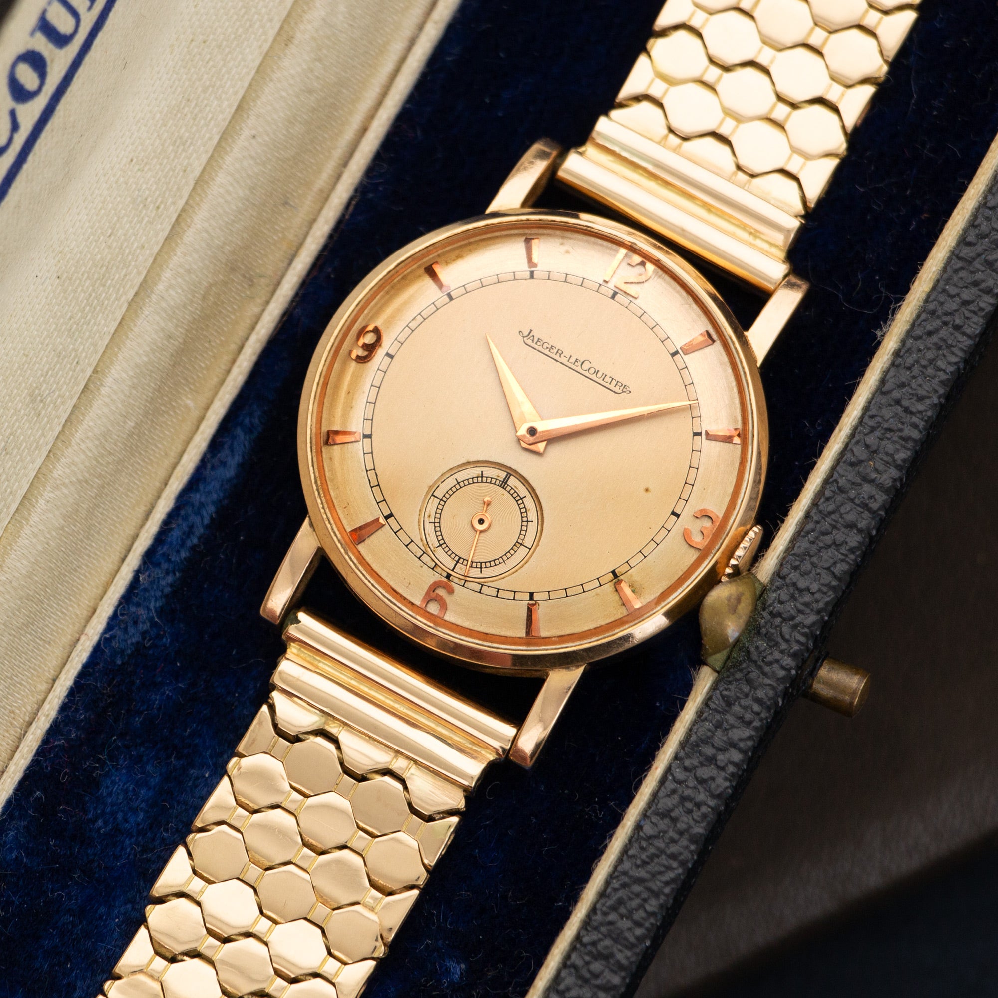 Jaeger LeCoultre Rose Gold Bracelet Watch