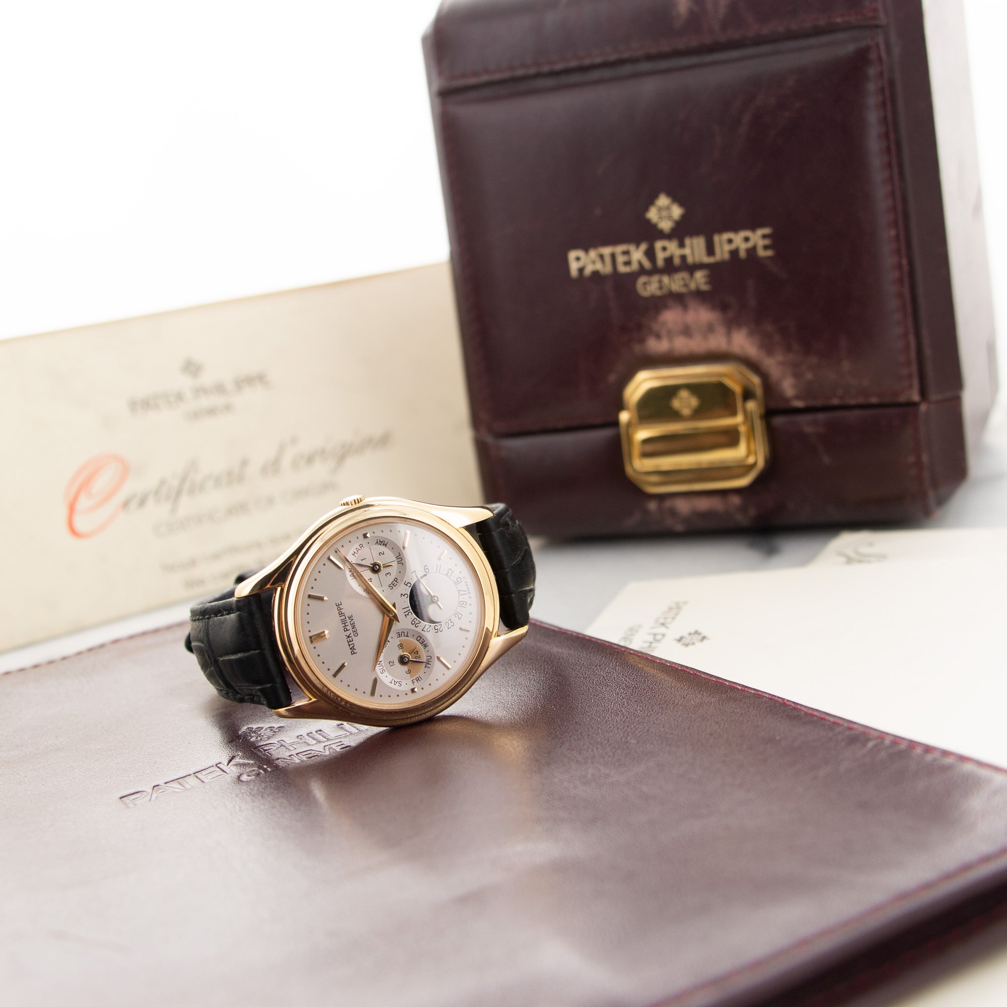 Patek Philippe Yellow Gold Perpetual Calendar Watch Ref. 3940