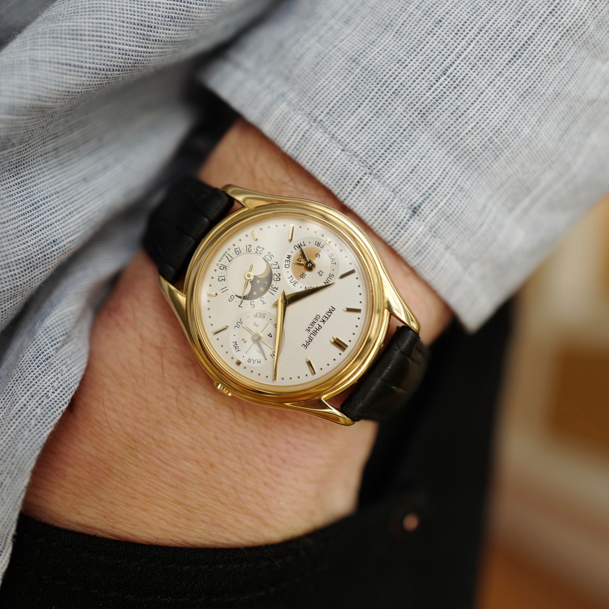 Patek Philippe Yellow Gold Perpetual Calendar Watch Ref. 3940