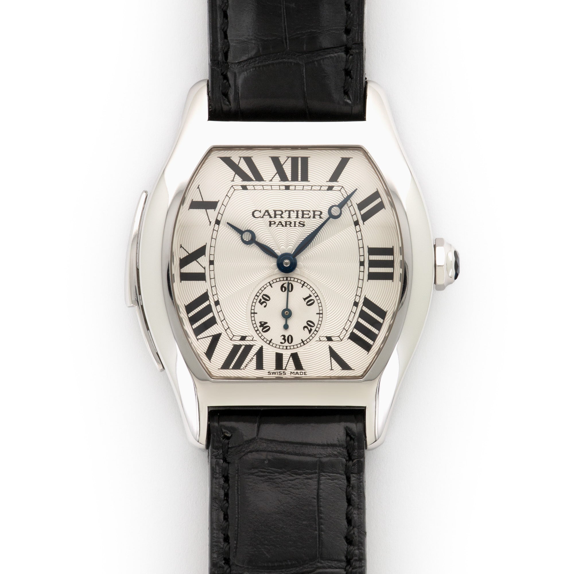 Cartier White Gold Tortue Minute Repeater Watch