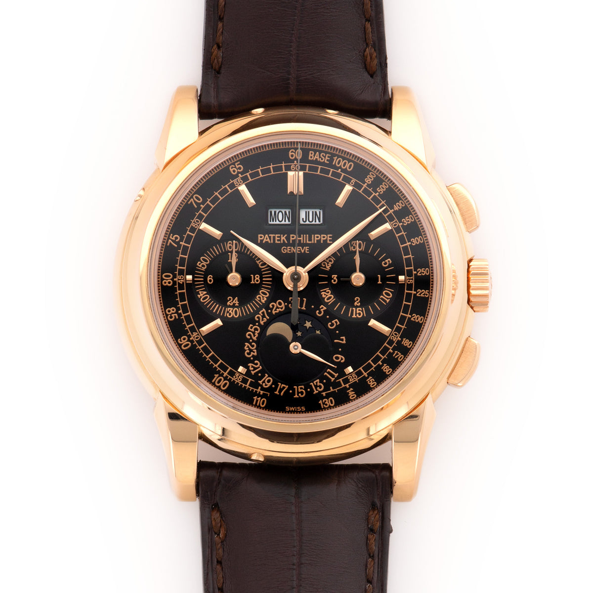 Patek Philippe Rose Gold Perpetual Calendar Chronograph Watch Ref. 5970