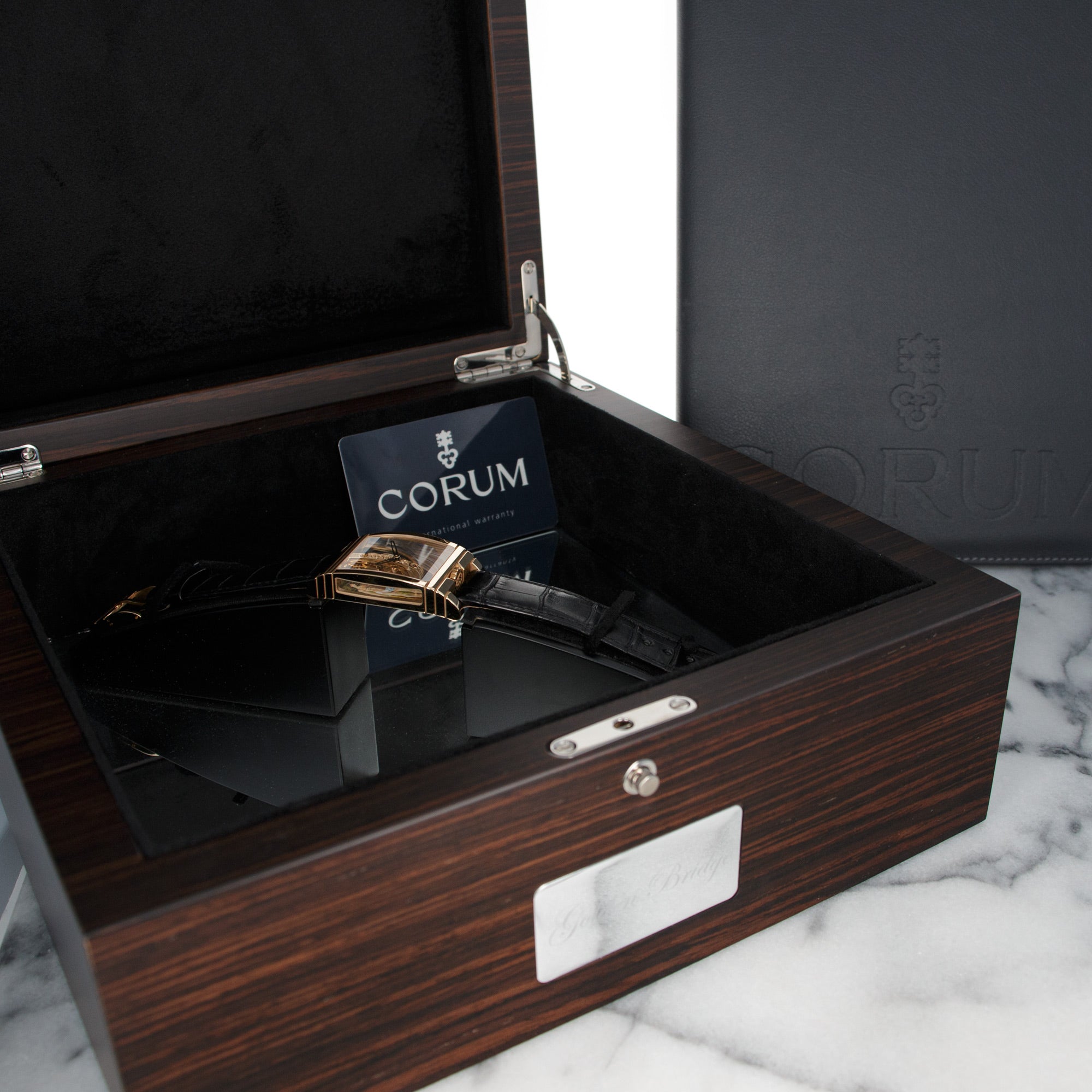 Corum Rose Gold Golden Bridge Adam &amp; Eve Watch