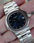 Patek Philippe Platinum Nautilus Watch Ref. 3800 with Original Box and Papers (New Arrival)
