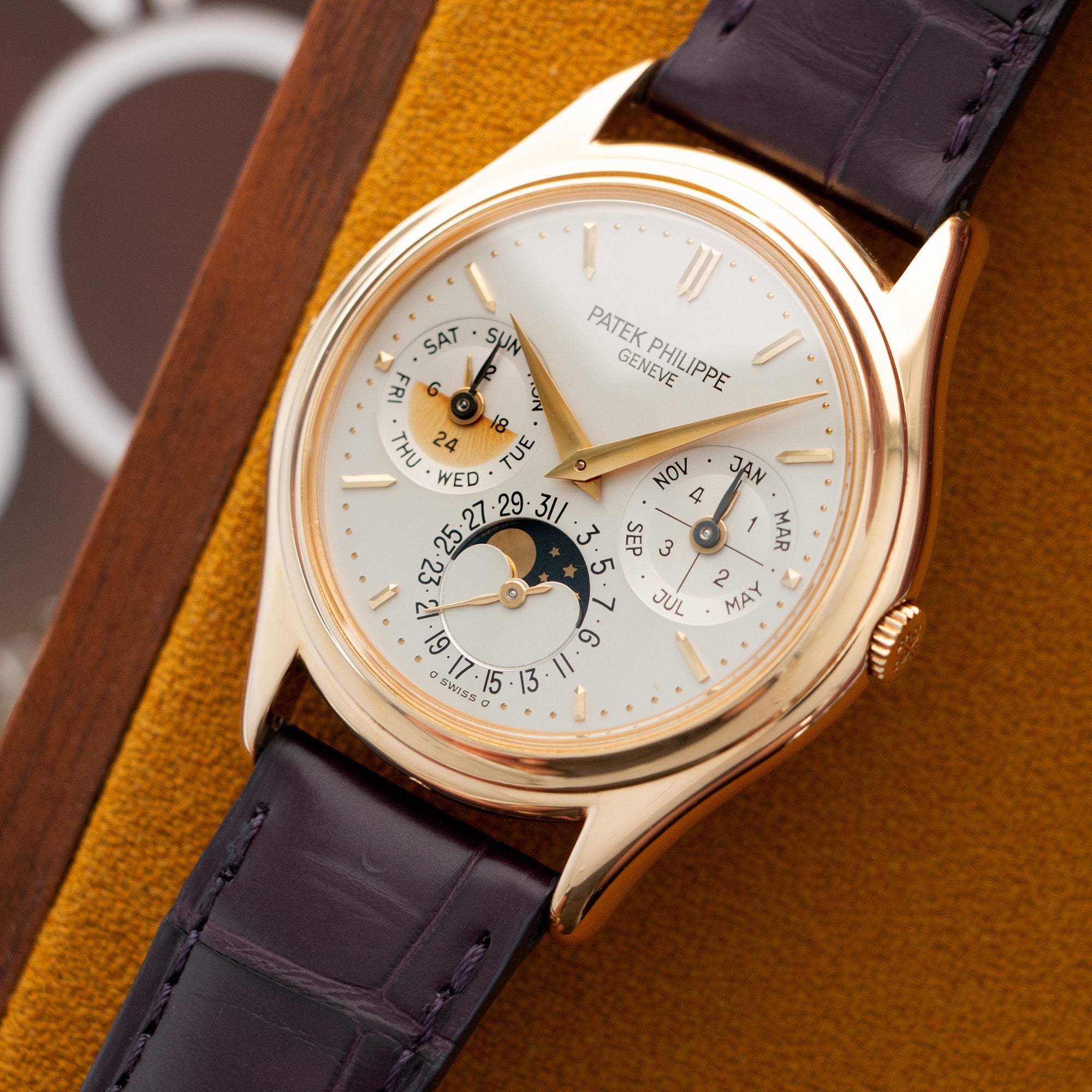 Patek Philippe Yellow Gold Perpetual Calendar Watch Ref. 3940