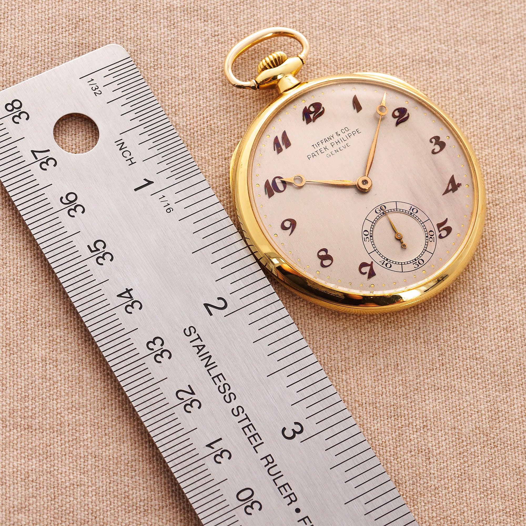 Patek Philippe Yellow Gold Pocket Watch Ref. 652 Retailed by Tiffany &amp; Co.