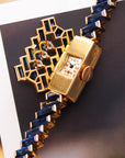 Gubelin Yellow Gold, Sapphire and Diamond Cover Watch