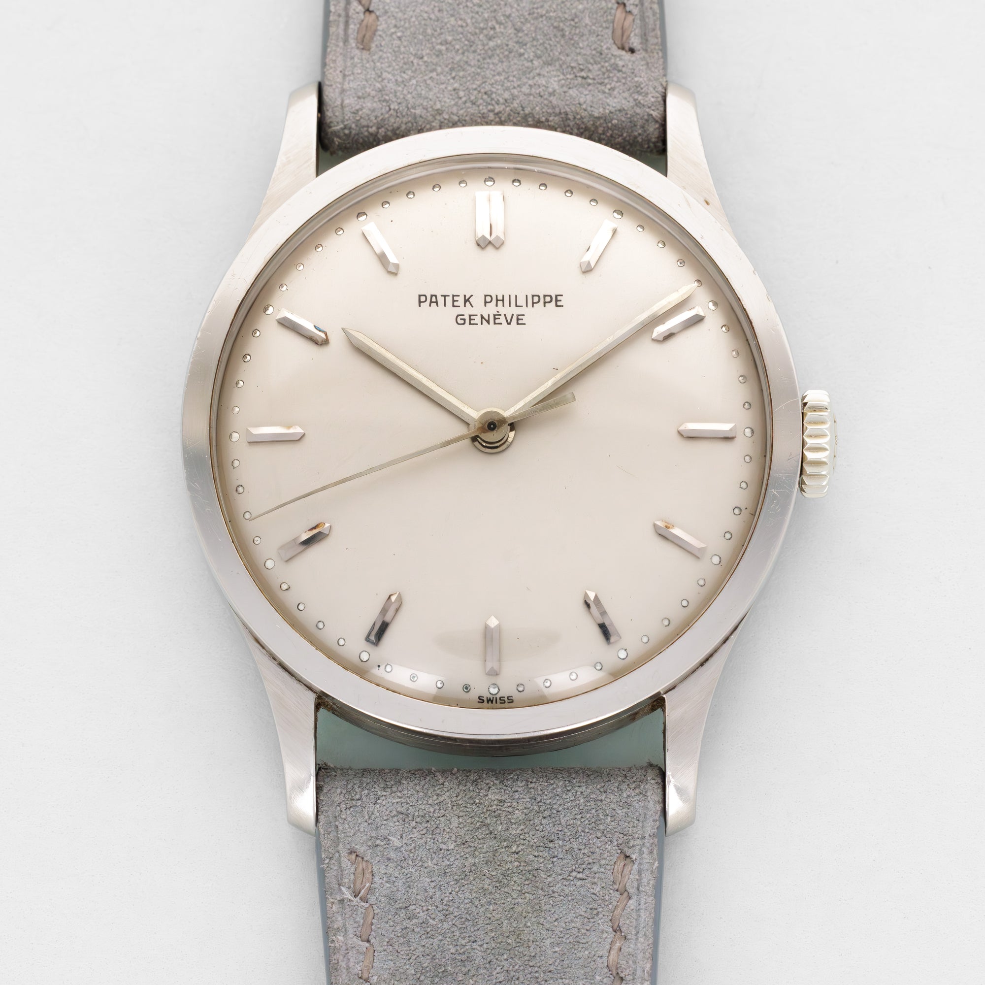 Patek Philippe White Gold Calatrava Ref. 570 with Original Paper