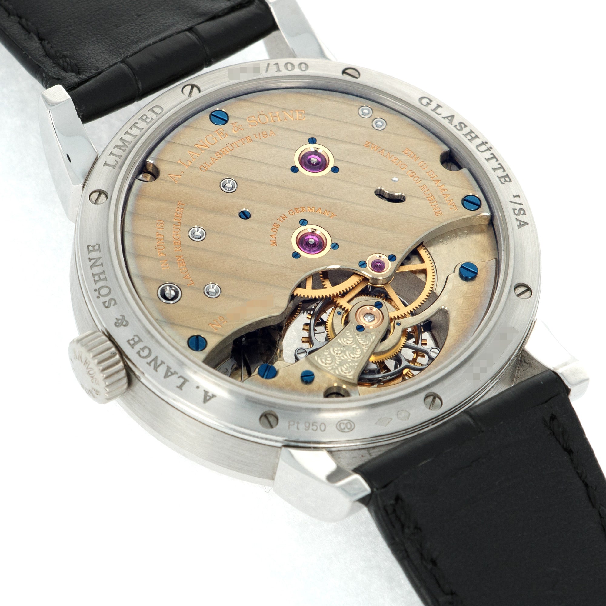 A. Lange &amp; Sohne Platinum 1815 Tourbillon Watch Ref. 730.025