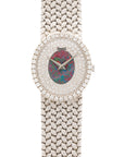 Piaget White Gold Watch with Diamond and Opal Dial Ref. 9826