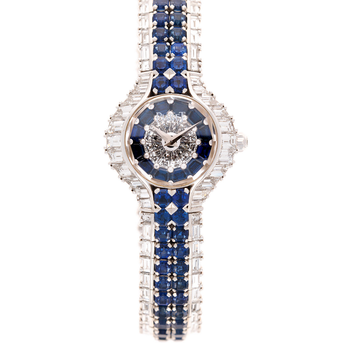 Watch with sapphires and diamonds Alter 44mm case watch with blue sapphires and white diamonds main image 4