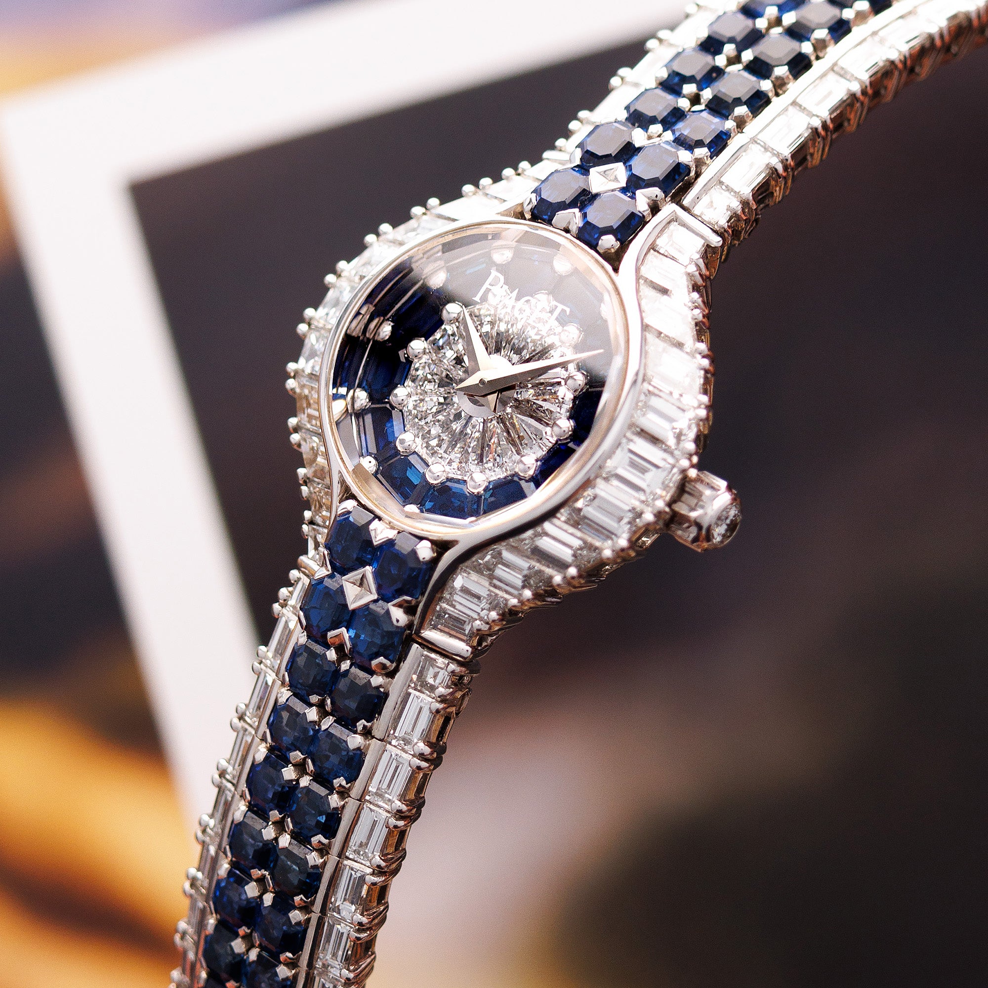 Piaget - Piaget White Gold Diamond & Sapphire Watch Ref. 40030 - The Keystone Watches