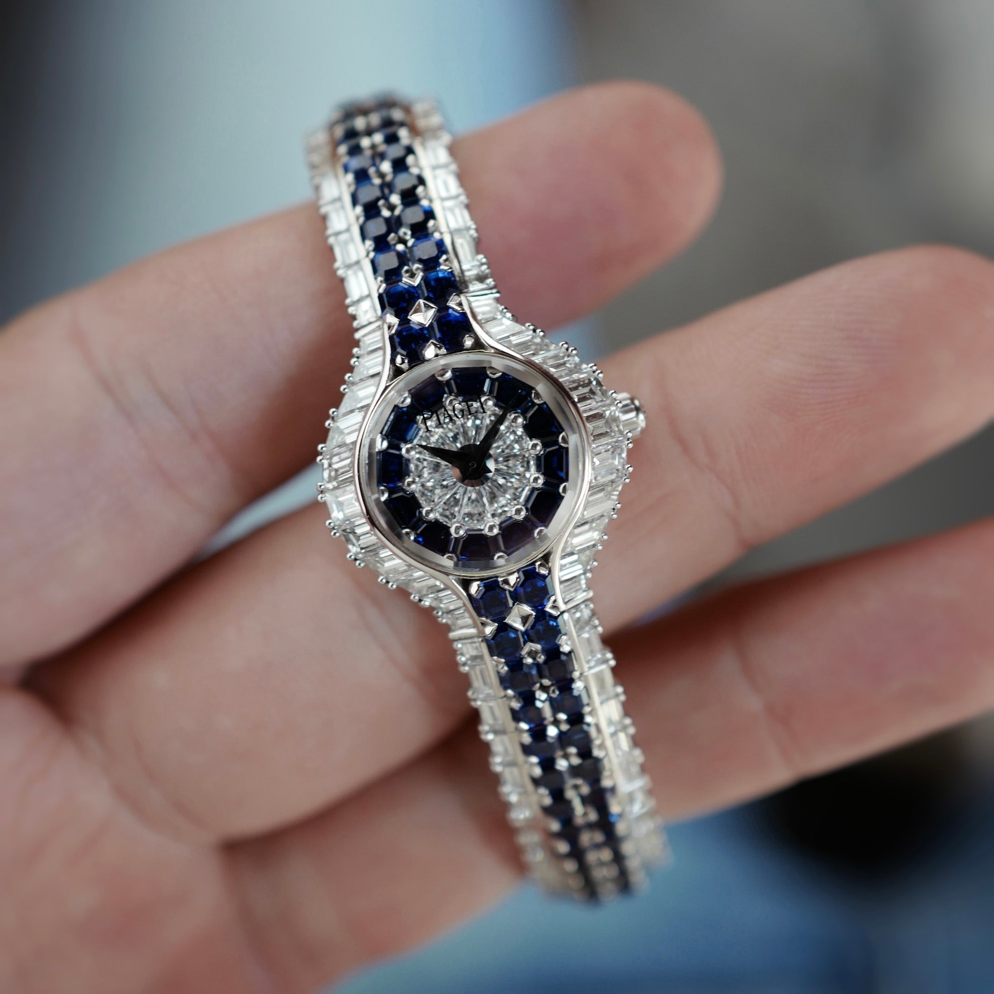 Piaget White Gold Diamond &amp; Sapphire Watch Ref. 40030