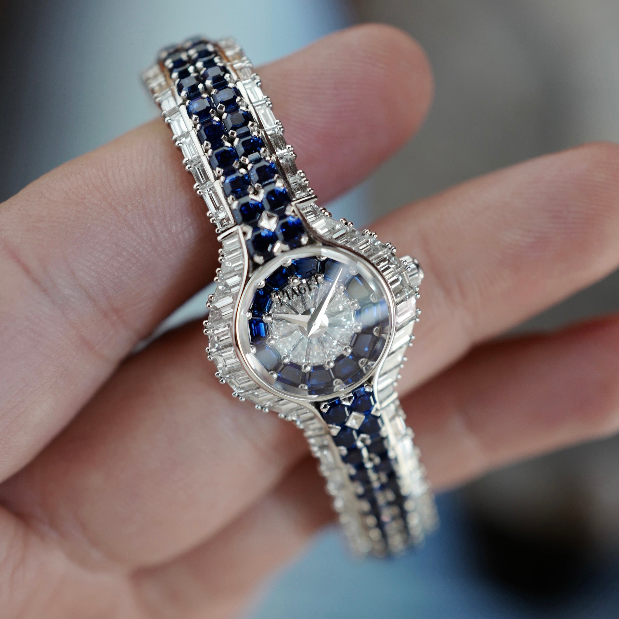 Piaget White Gold Diamond &amp; Sapphire Watch Ref. 40030