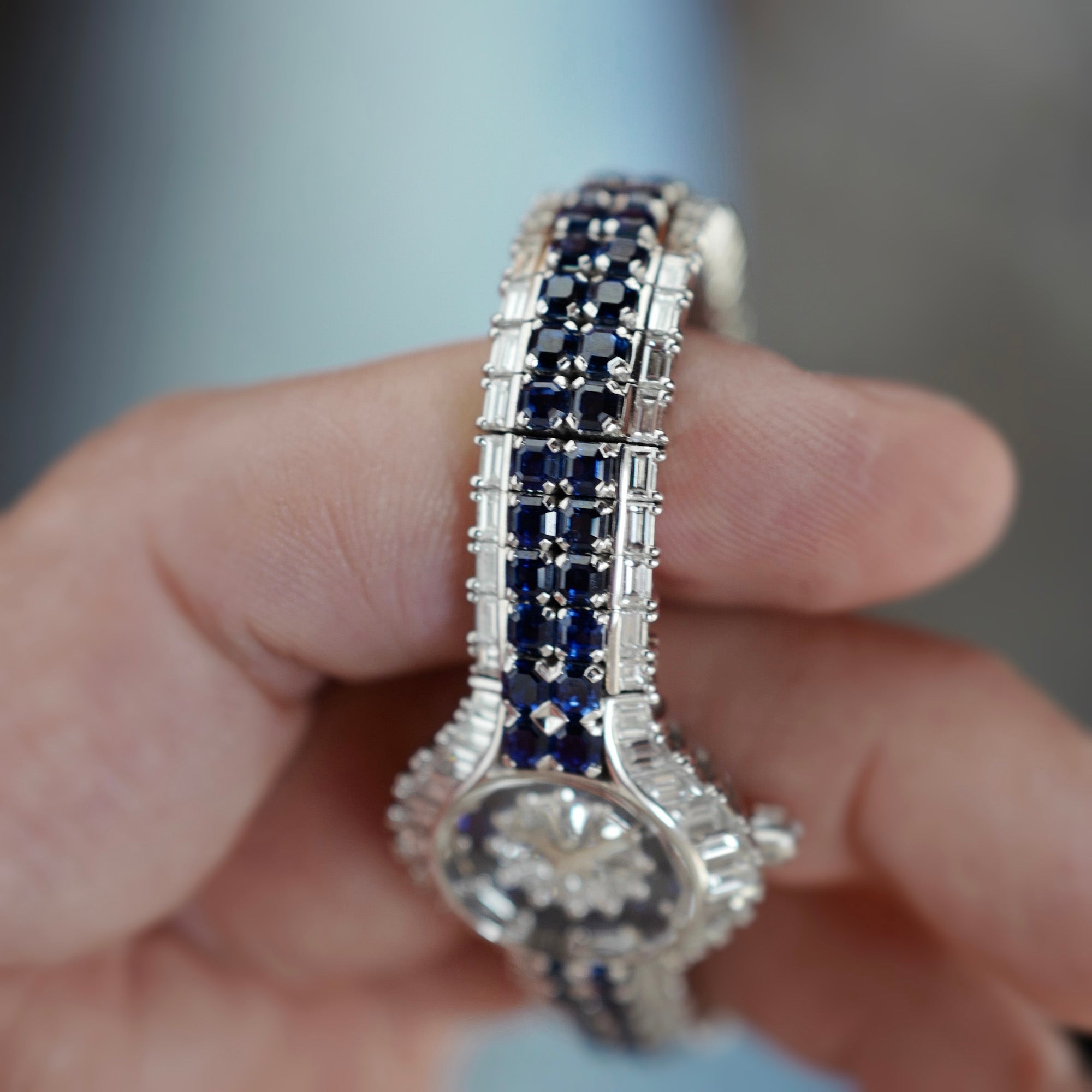 Piaget White Gold Diamond &amp; Sapphire Watch Ref. 40030