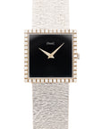 Piaget White Gold Onyx Diamond Watch Ref. 9126A6