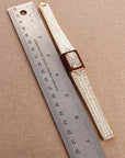 Piaget - Piaget Yellow Gold Baguette Diamond & Ruby Cover Watch - The Keystone Watches