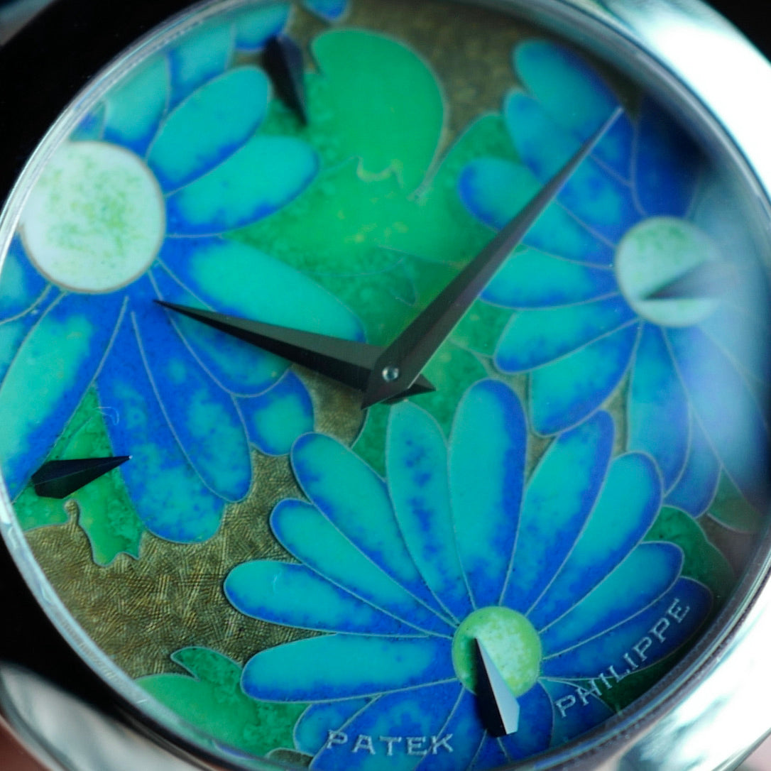 Patek Philippe White Gold Flower Handcraft Ref. 5075