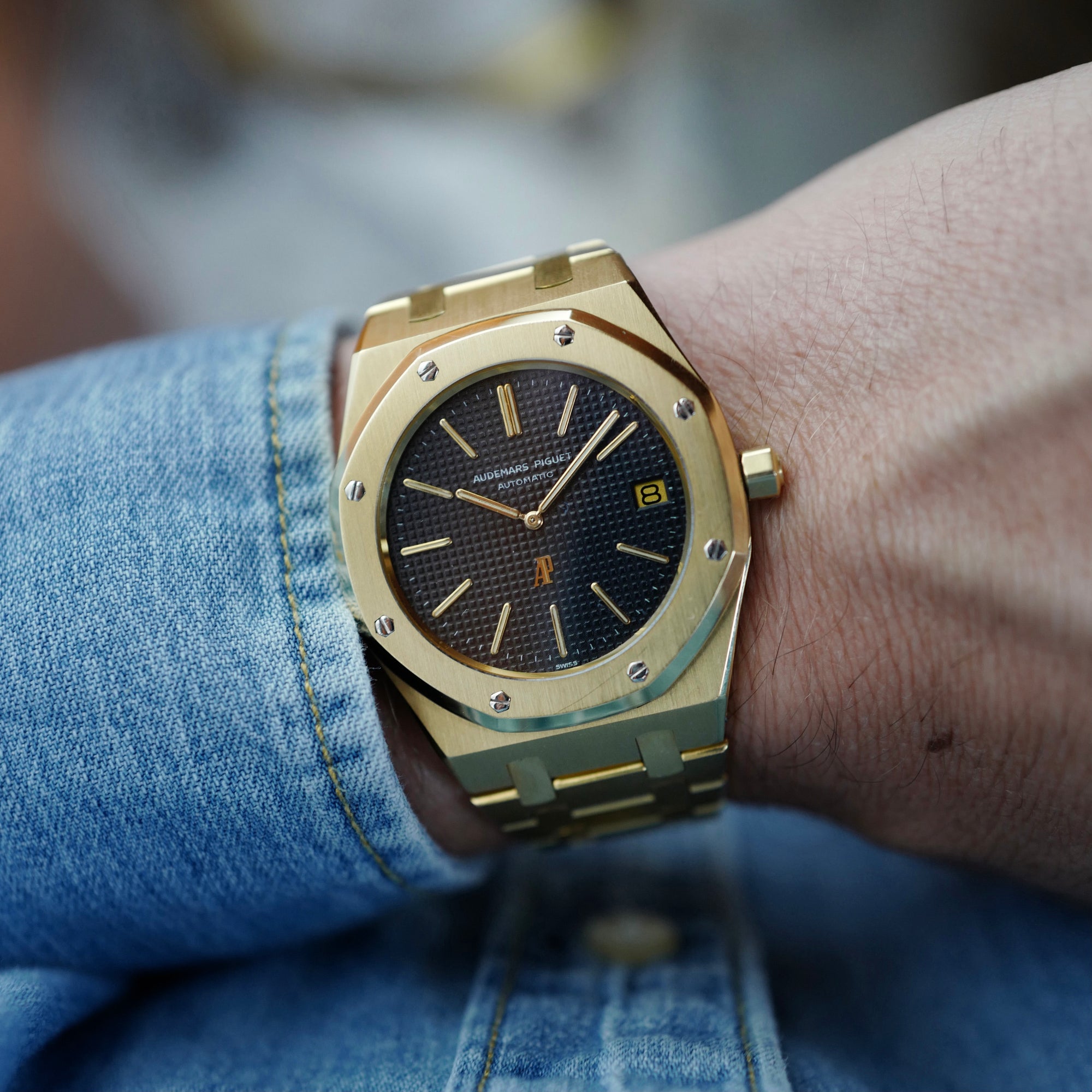 Audemars Piguet Yellow Gold Royal Oak First Series Jumbo Watch Ref. 5402
