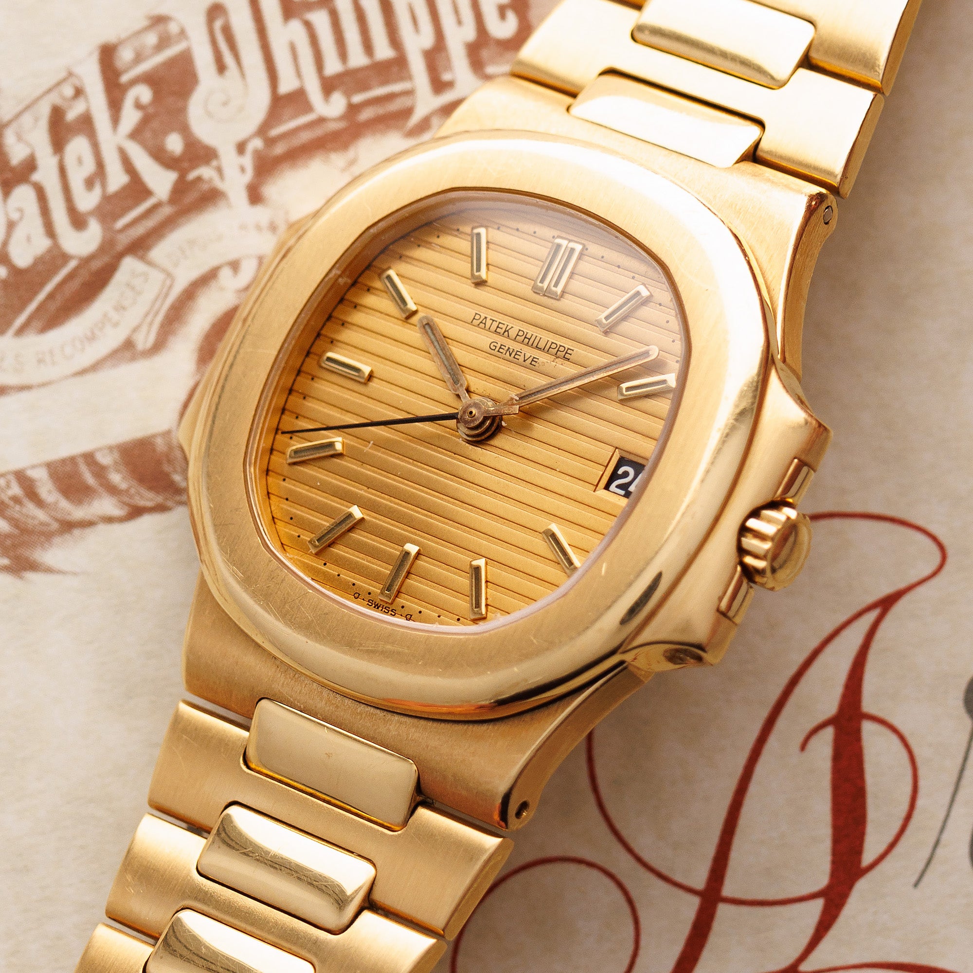 Patek Philippe - Patek Philippe Yellow Gold Nautilus Watch Ref. 3800 - The Keystone Watches