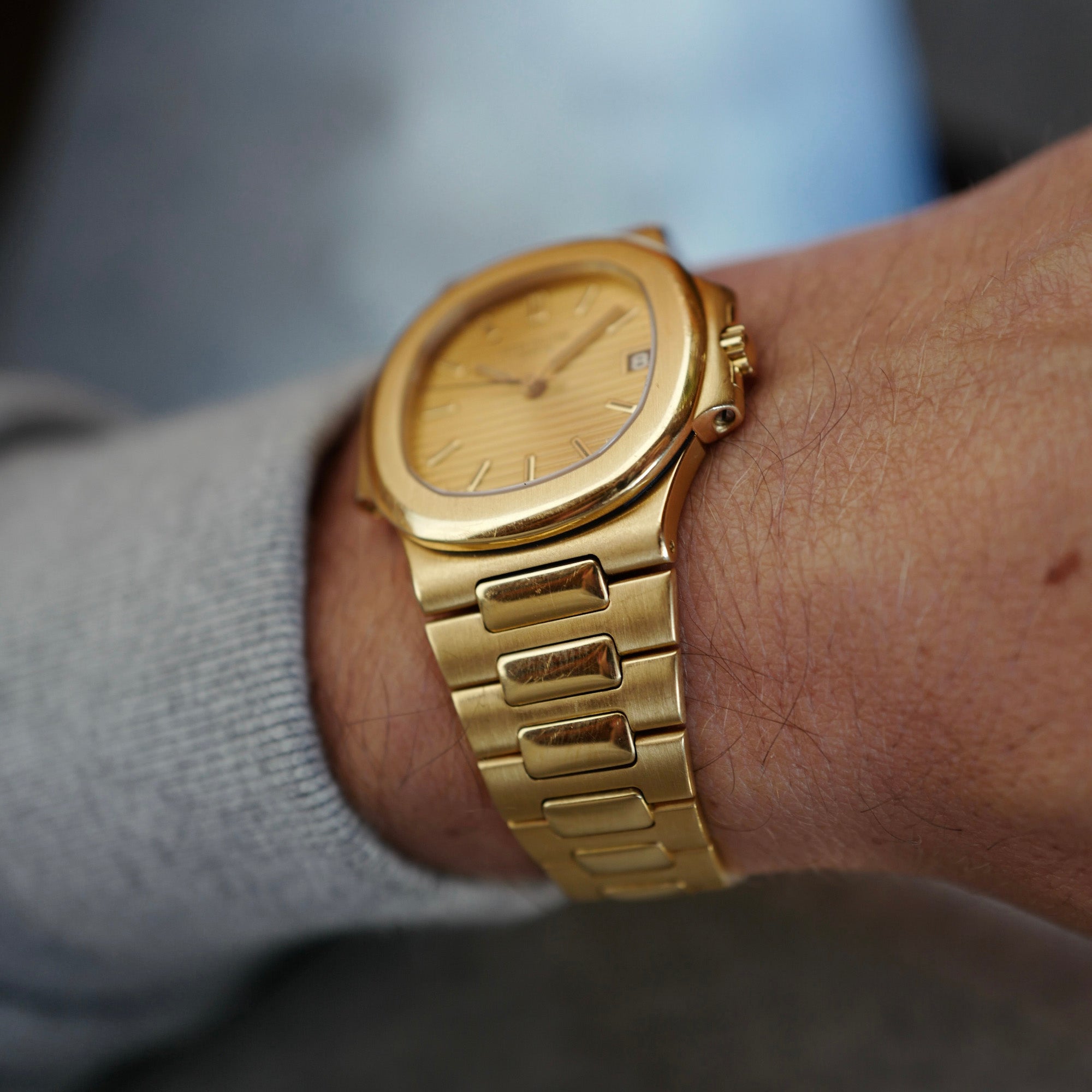 Patek Philippe Yellow Gold Nautilus Watch Ref. 3800