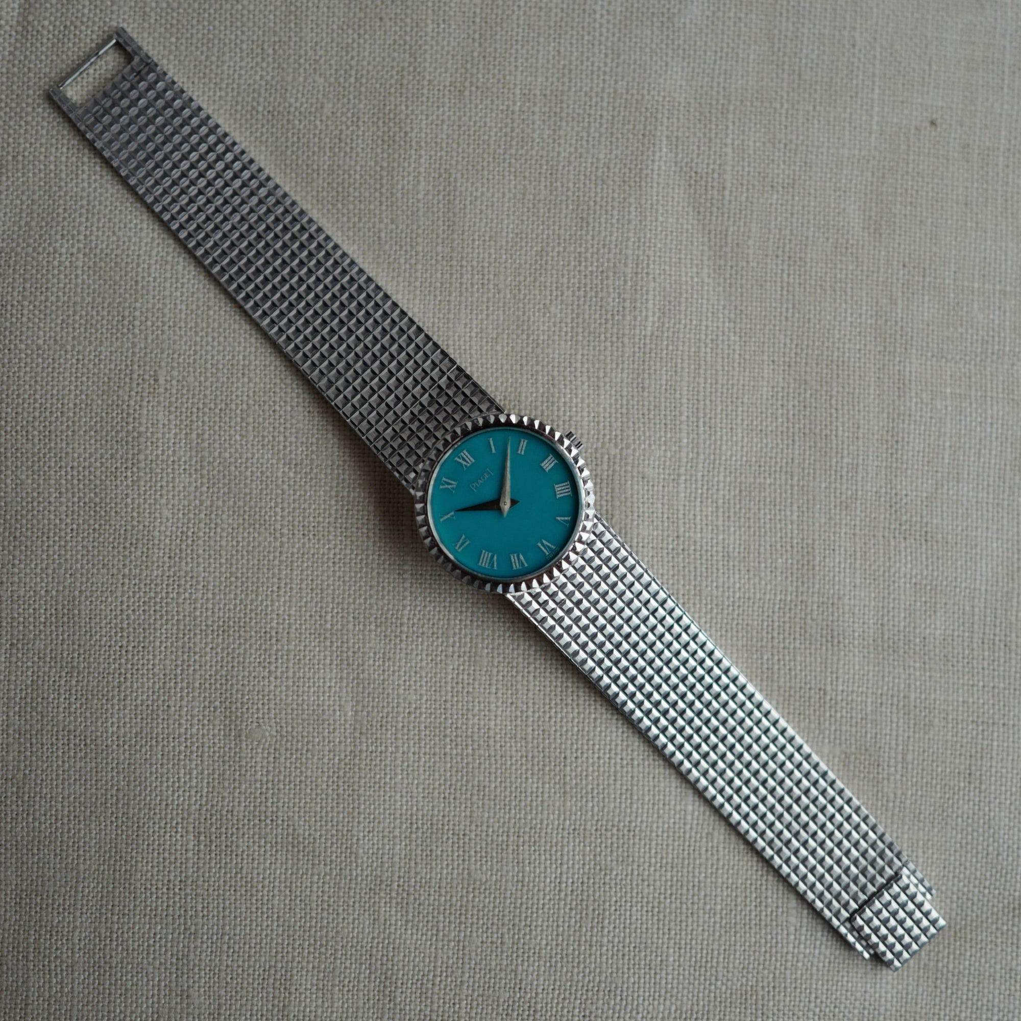 Piaget - Piaget White Gold Mechancial Watch Turquoise Dial Ref. 924N24 - The Keystone Watches