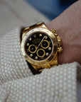 Rolex Yellow Gold Daytona Zenith Watch Ref. 16528 with Inverted Six Dial