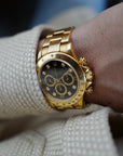 Rolex Yellow Gold Daytona Zenith Watch Ref. 16528 with Inverted Six Dial