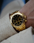 Rolex Yellow Gold Daytona Zenith Watch Ref. 16528 with Inverted Six Dial