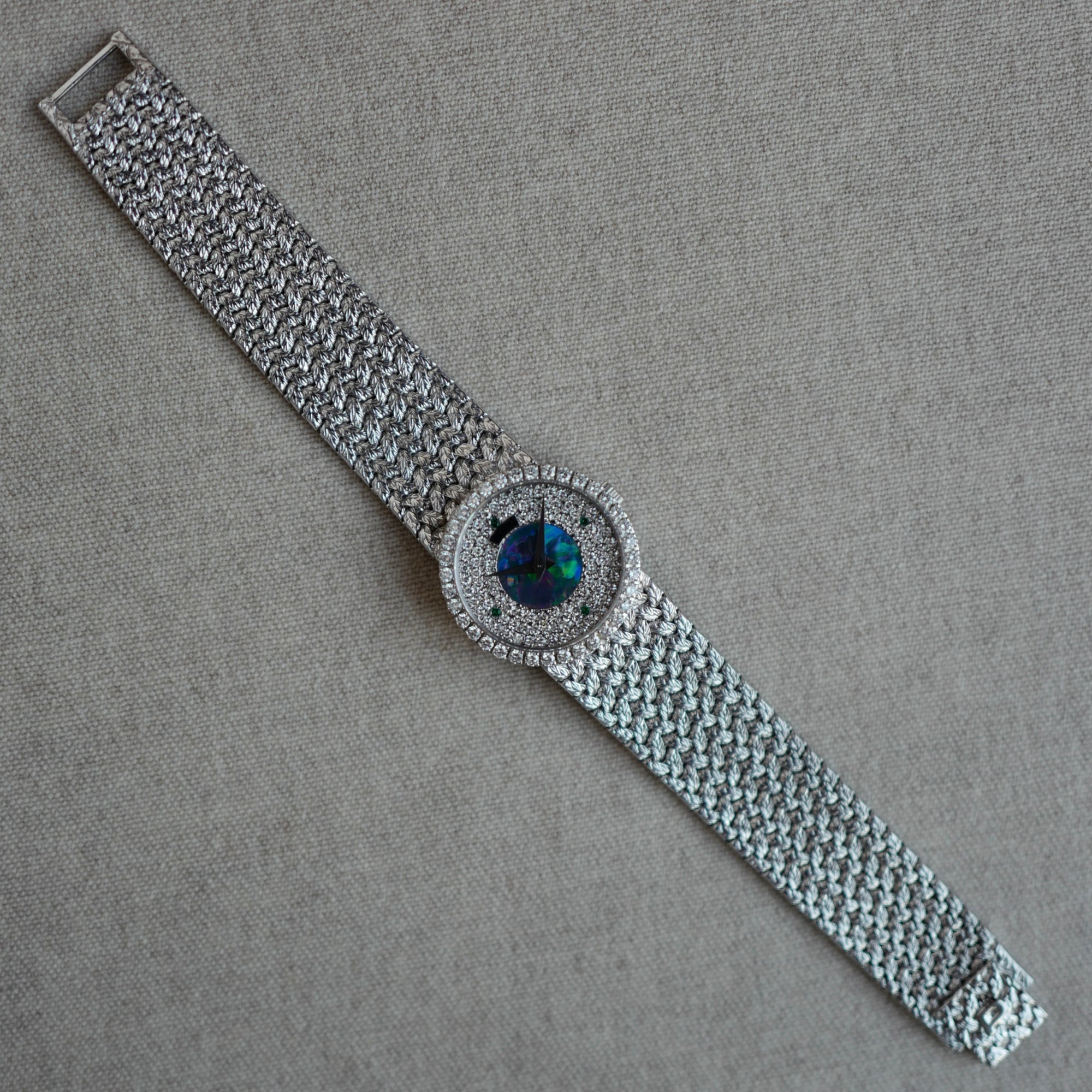 Piaget White Gold Diamond Opal Watch Ref. 9706D2