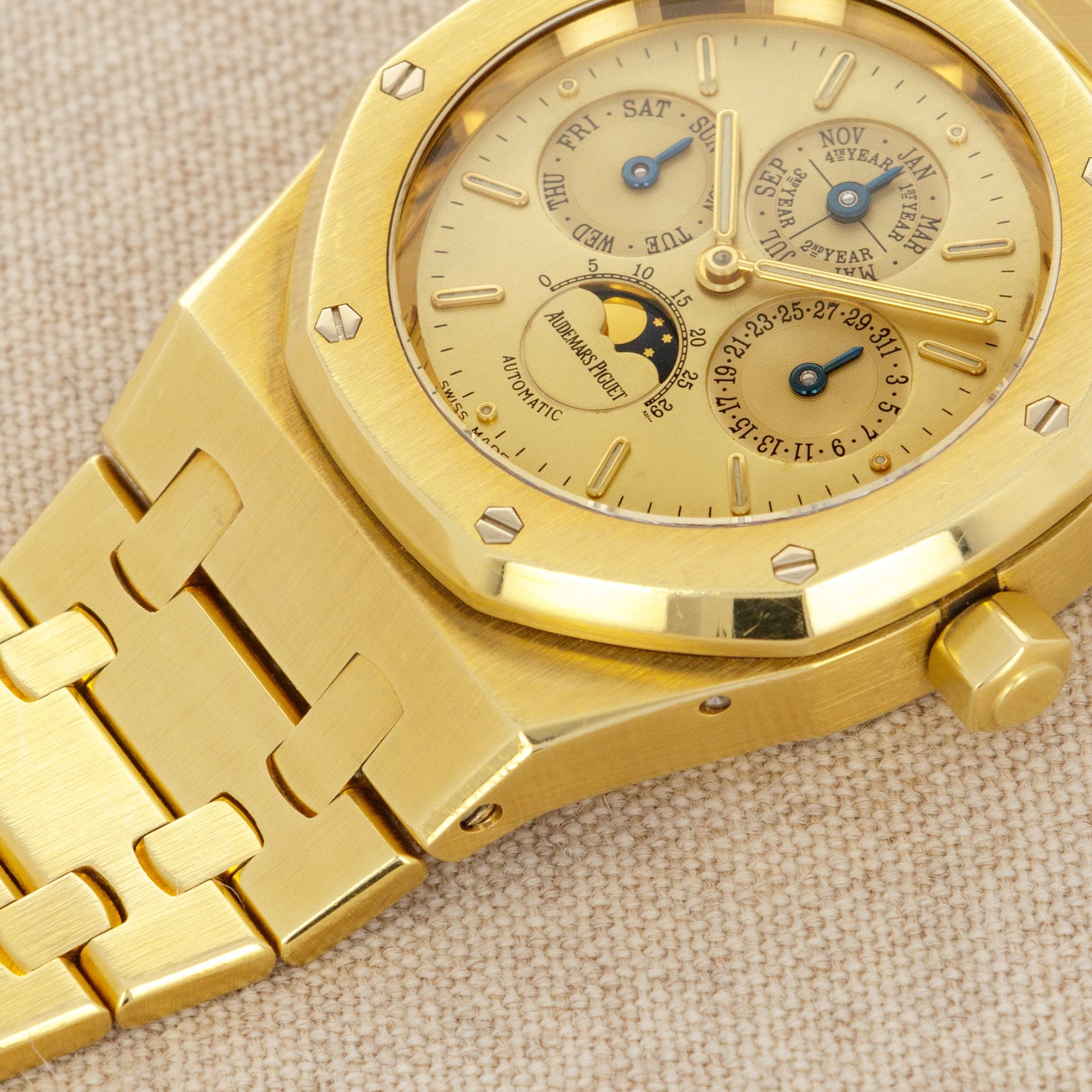 Audemars Piguet Yellow Gold Royal Oak Quantieme Calendar Ref. 25800