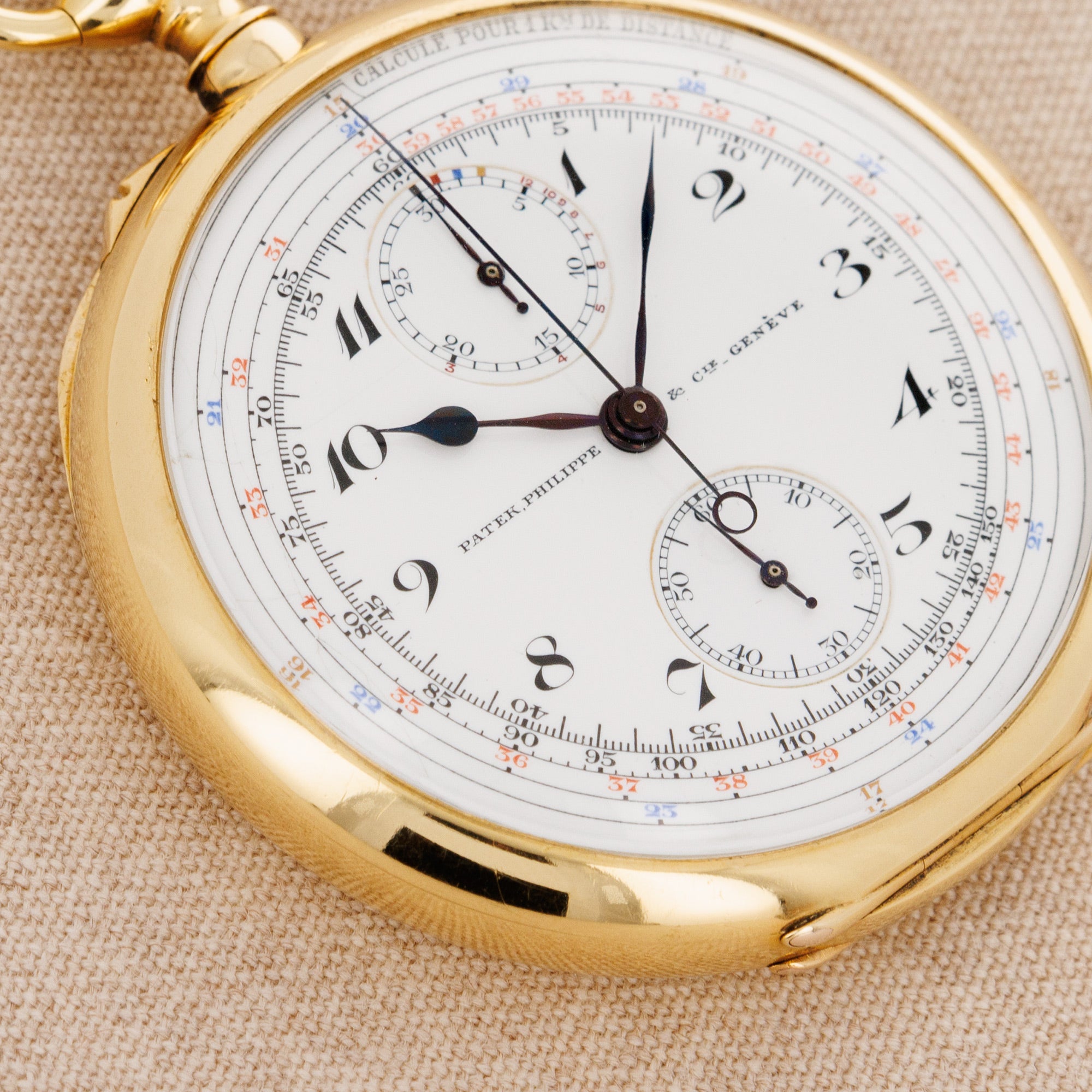 Patek Philippe Yellow Gold Chronograph Pocket Watch