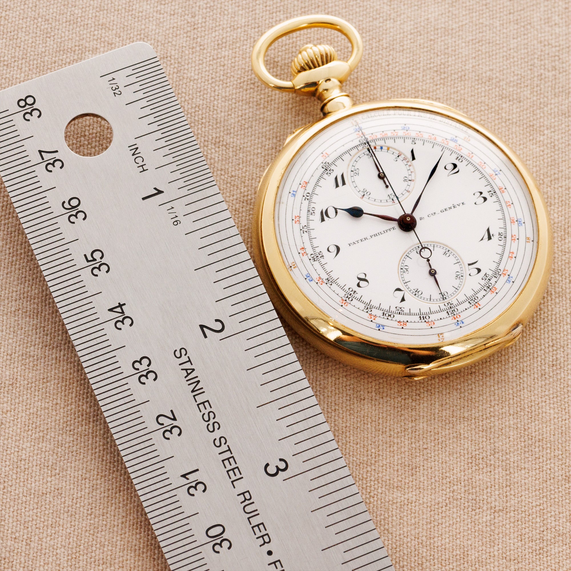 Patek Philippe Yellow Gold Chronograph Pocket Watch