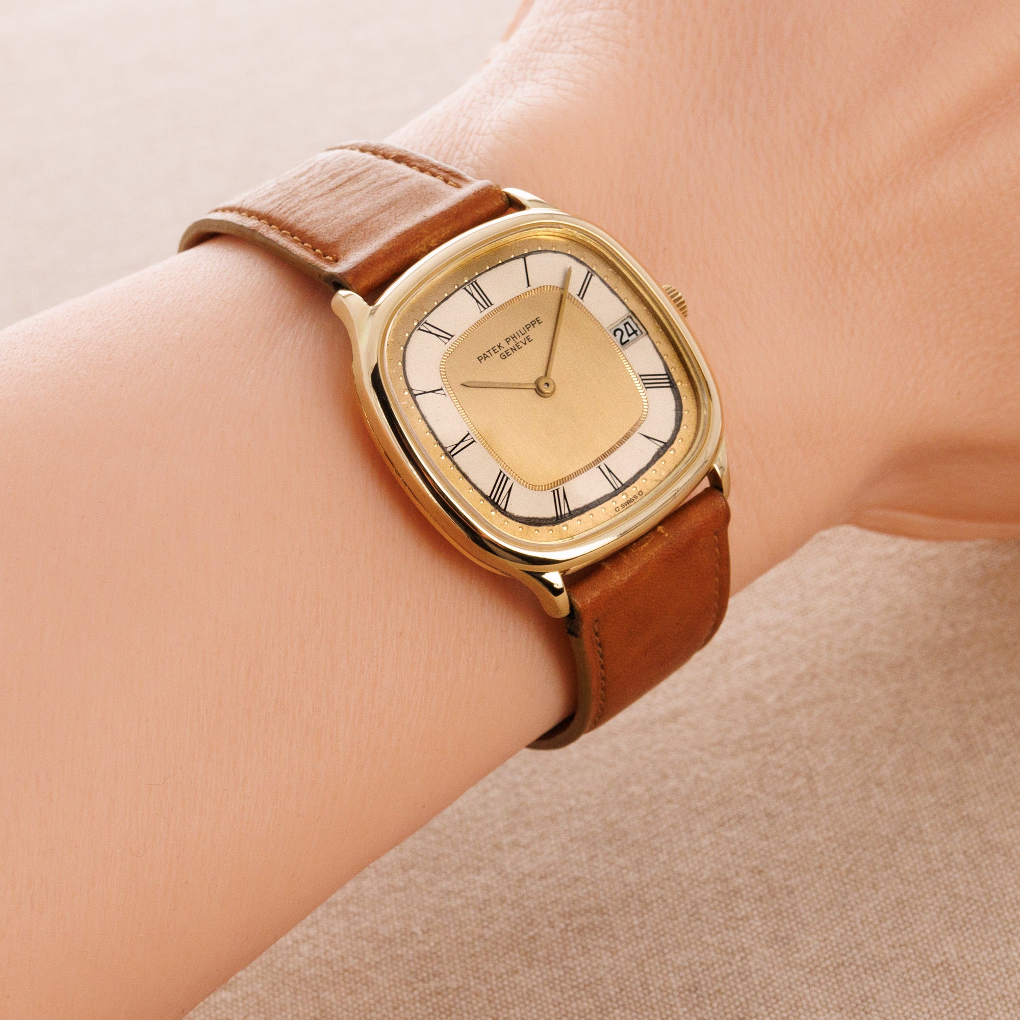 Patek Philippe Yellow Gold Automatic Golden Ellipse Watch Ref. 3874