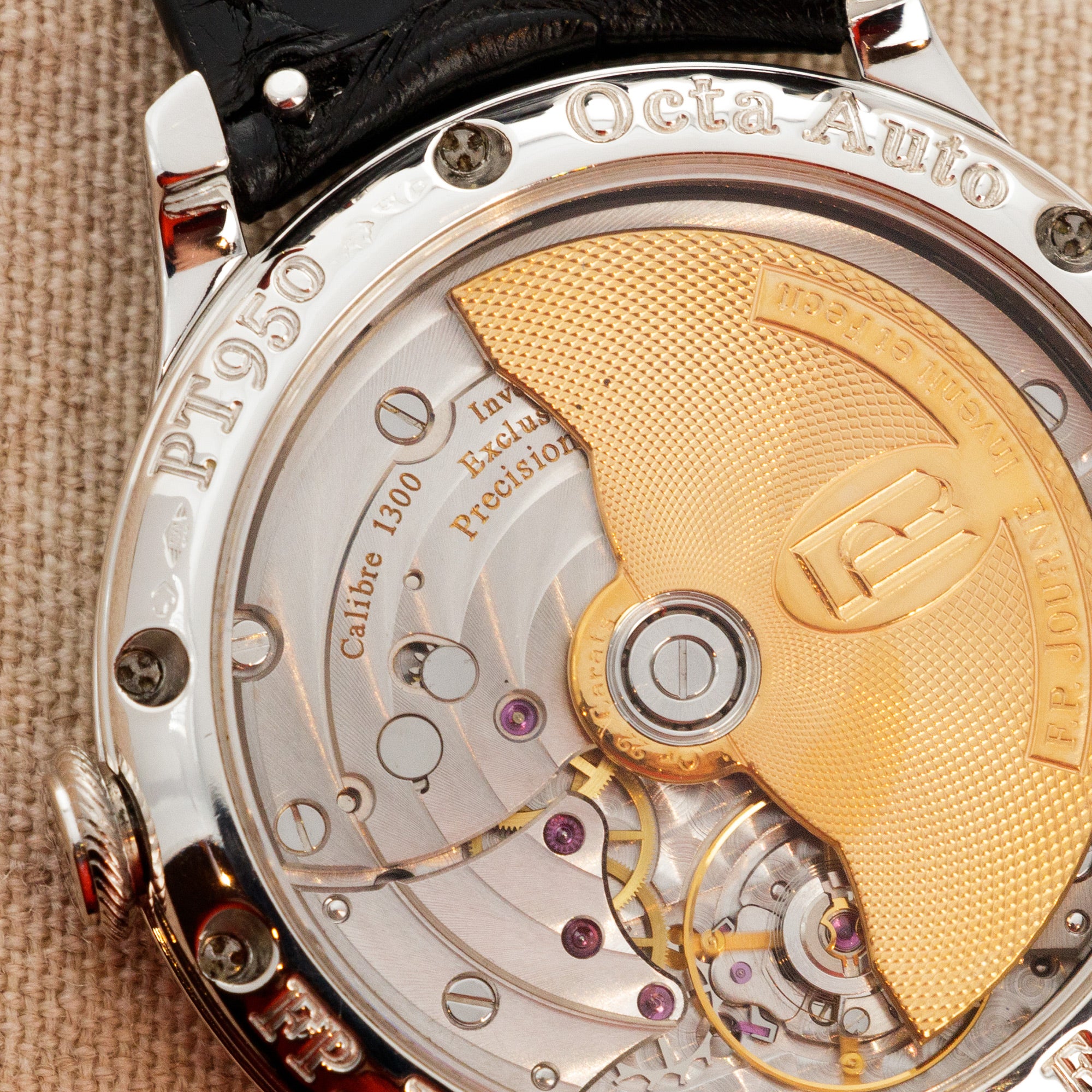 F.P. Journe Platinum Octa Lune Watch with Salmon Dial