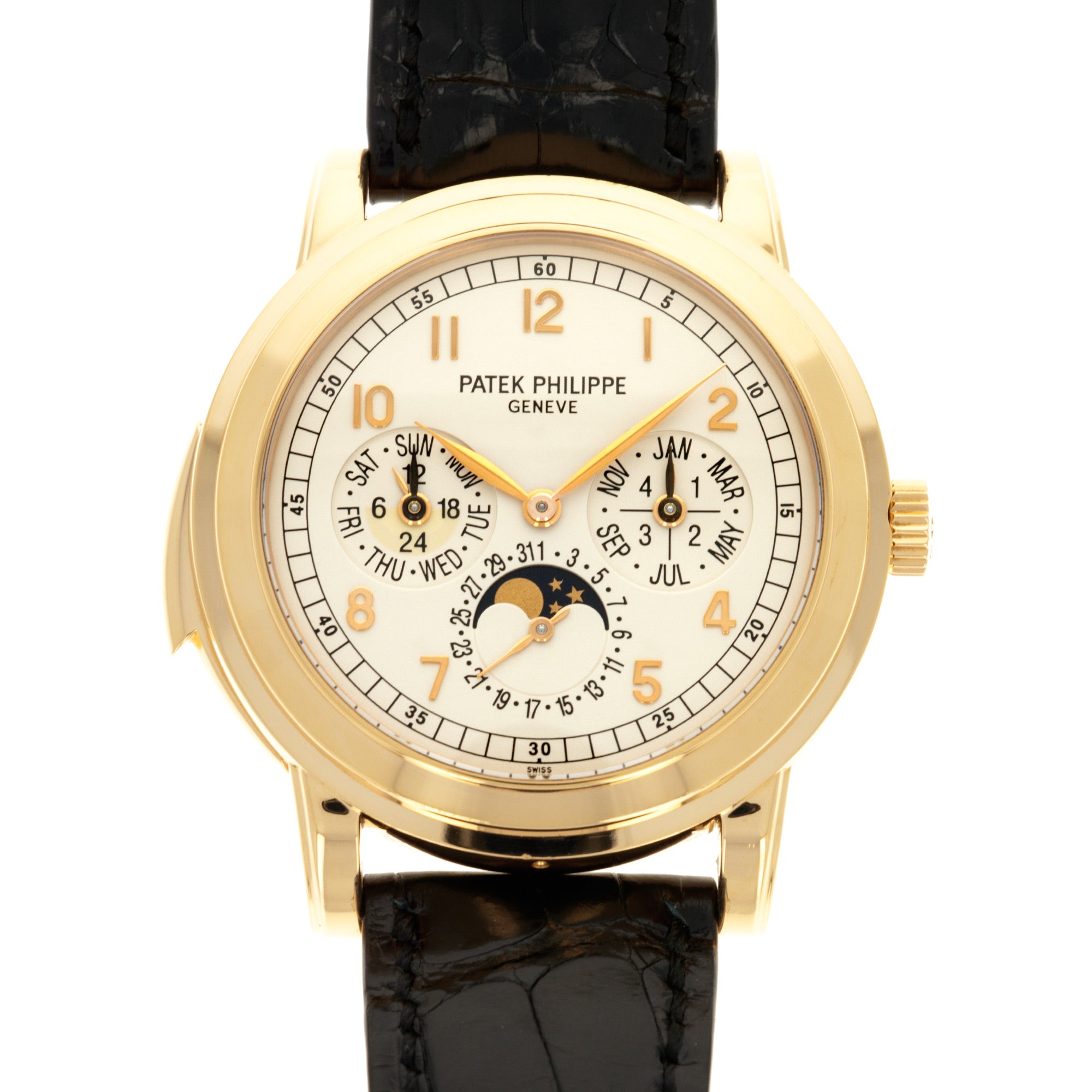 Patek Philippe - Patek Philippe Rose Gold Perpetual Minute Repeater Watch Ref. 5074, Double Sealed - The Keystone Watches