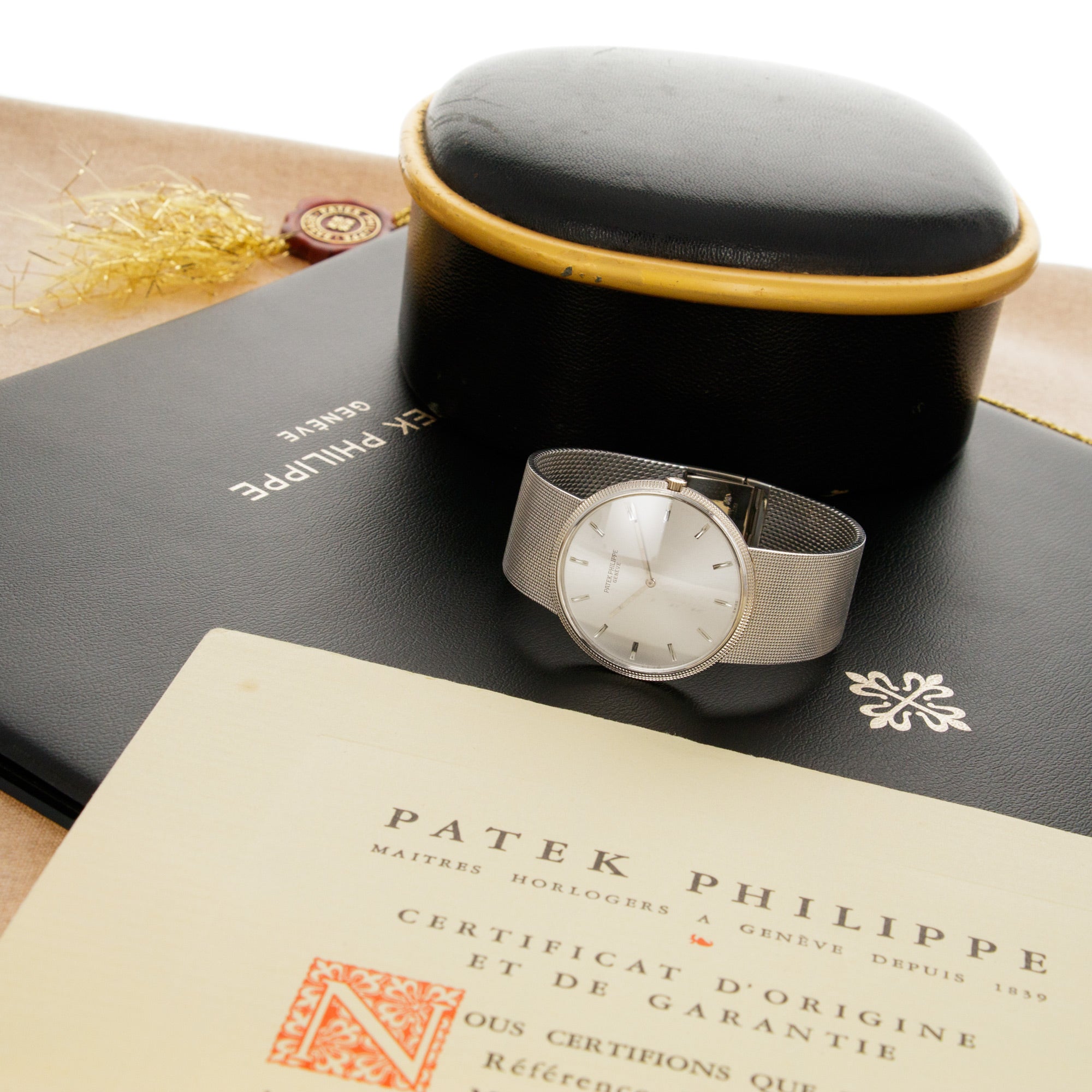 Patek Philippe - Patek Philippe White Gold Calatrava Ref. 3588 with Box and Papers - The Keystone Watches